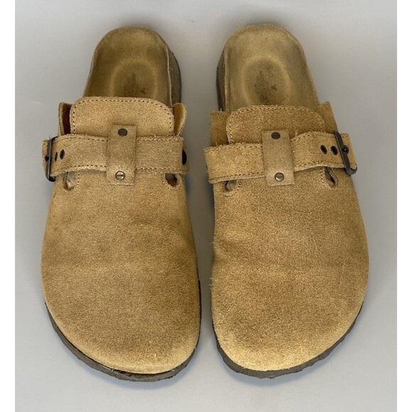 American Eagle Classic Clogs Size 9 Boho Light Brown Mules Potato Shoes Slip On - Picture 2 of 12